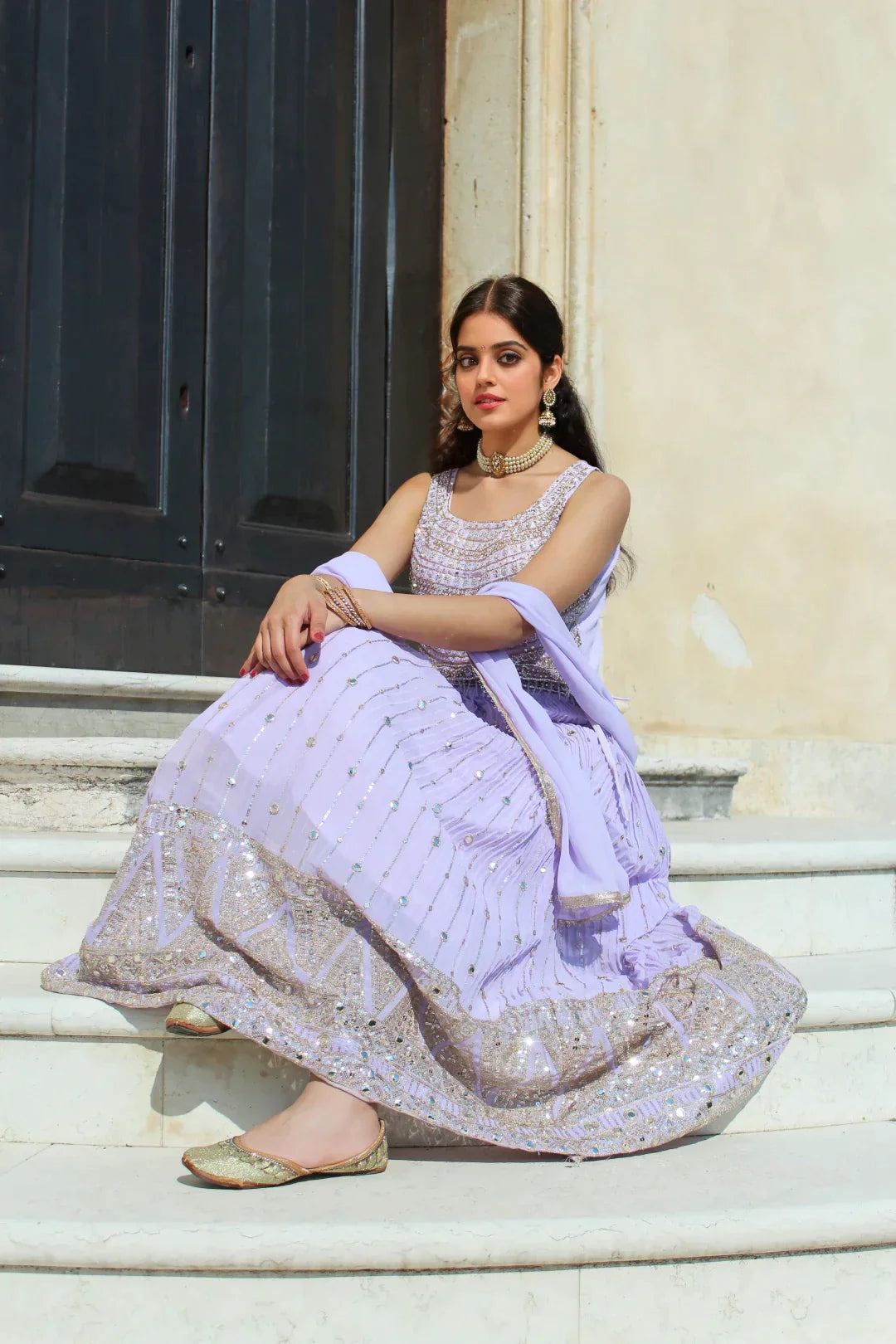 Designer Levander Lehenga Choli